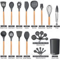 Utensílios de cozinha de silicone de 38 peças